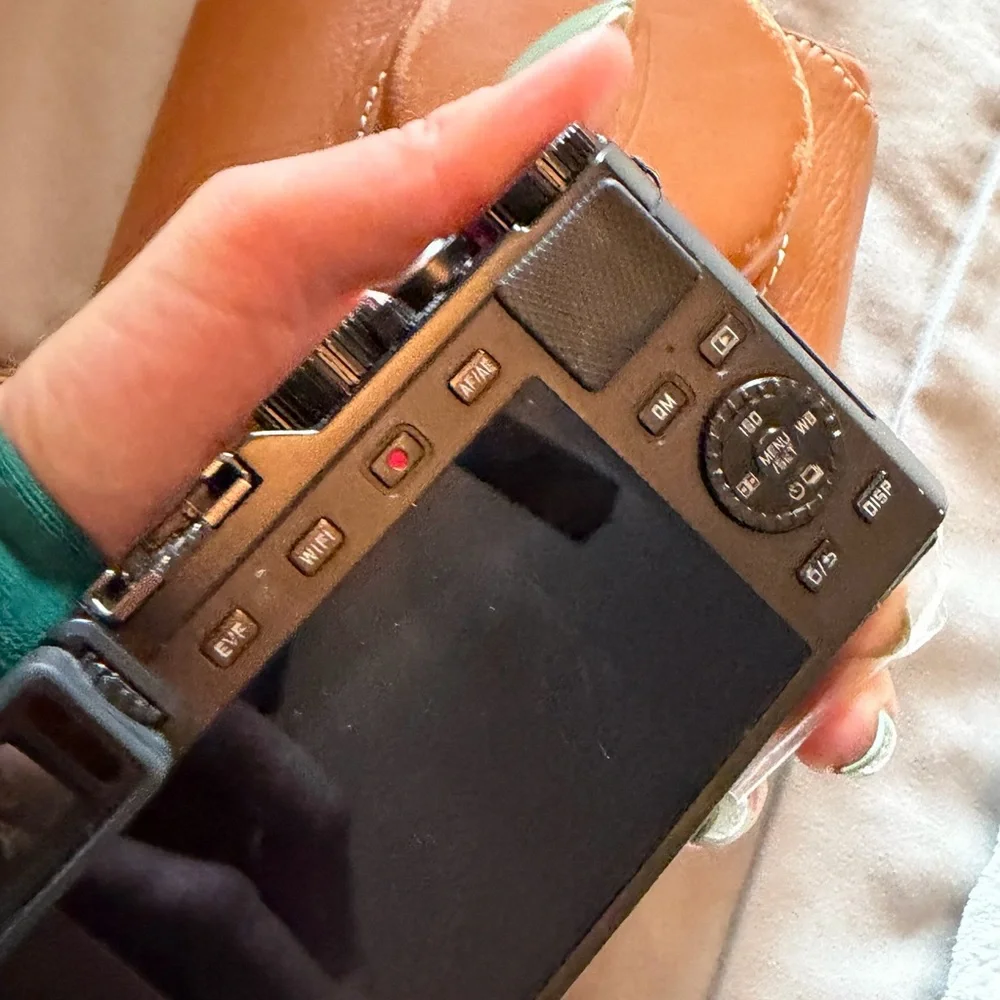 Leica D-Lux typ 109 with Brown Leather Case - Black/ Brown